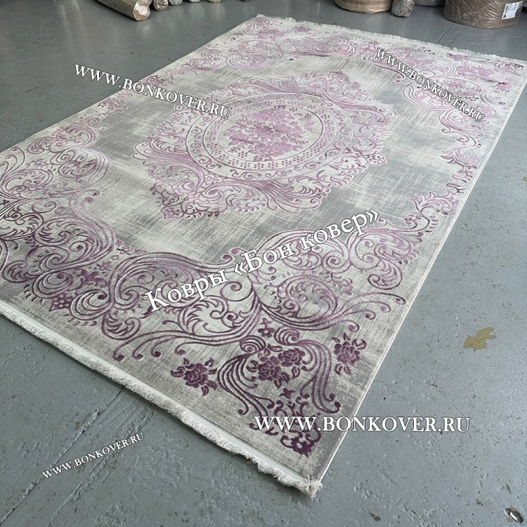 Ковер Турция Для Гостиной Дизайн 80 Сиреневый