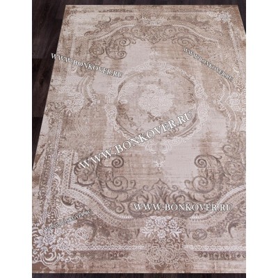 Турецкий Ковер Для Гостиной Дизайн 04 Бежево-Коричневый Прямоугольный