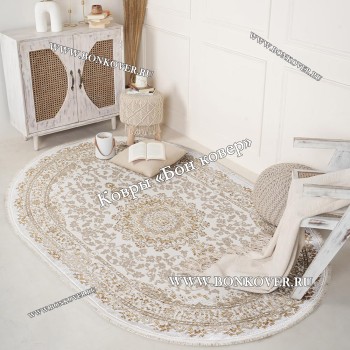 Турецкий Ковер Для Гостиной Медальон Дизайн 05 Овал